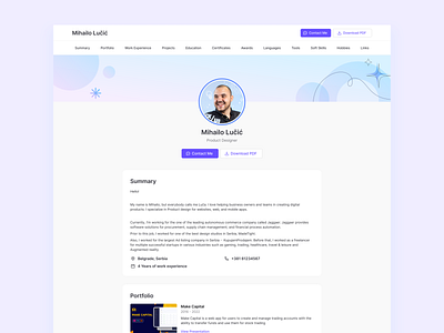 Webflow: Resume Template