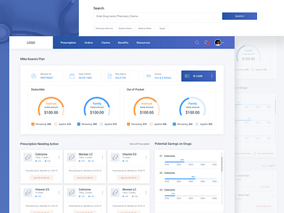 Insurance Dashboard - User Dasboard