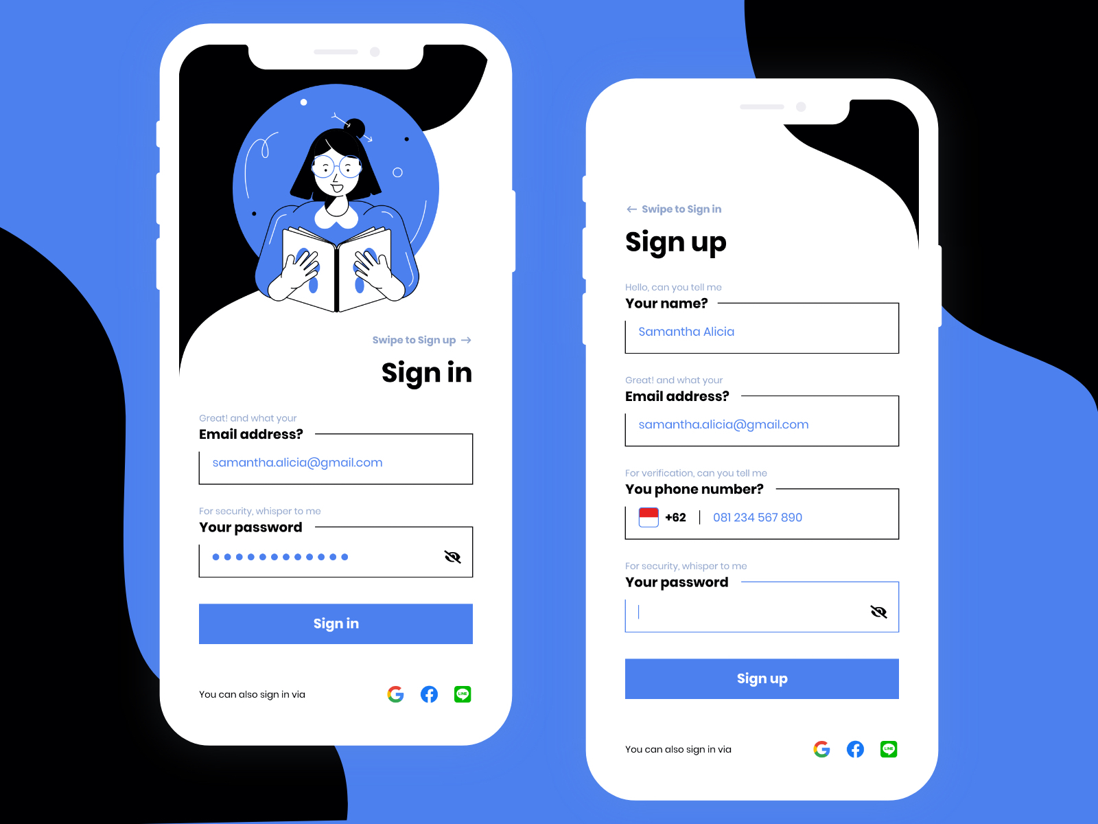 Sign Up Page by Afdolash on Dribbble