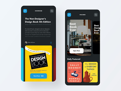 Reading Online adobe xd app book book store concept design interface madewithadobexd mobile ui ux
