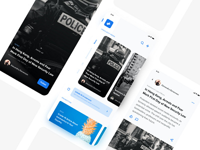 Homefeed News adobe xd app concept design interface ios madewithadobexd mobile news news app newsfeed stories ui