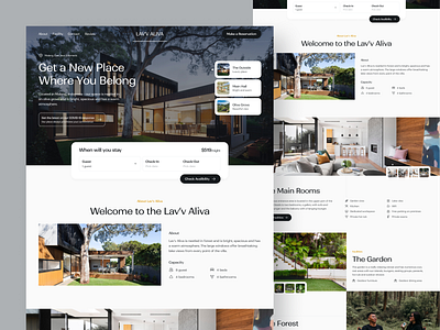 #Exploration Villa Rentals apartment concept design exploration hotel interface landing page outdoor ui villa web design website