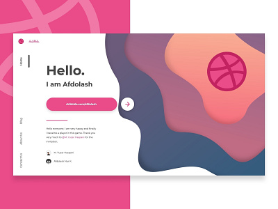 Dribbble Debut debutshot dribbble interface ui web