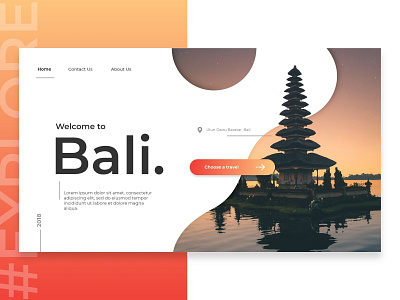 #Explore | Welcome to Bali Island bali color design indonesia interface ui web