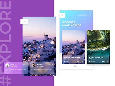 #Explore | Discover The Amazing Side Cover adobe xd android app color design explore interface mobile mockup ui ux