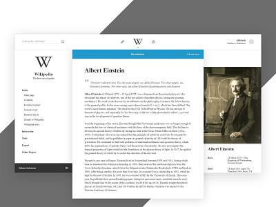 #Redesign | Wikipedia Article Page