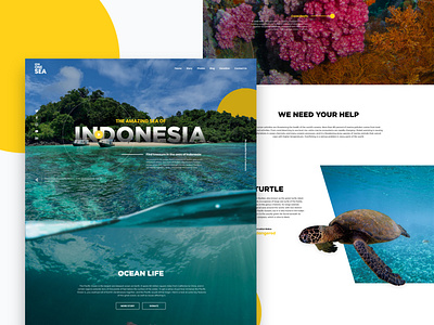 #Explore | Indonesia Sea adobe xd app concept design image indonesia interface sea ui ux web