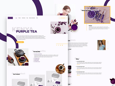 #Exploration | Kenya Purple Tea adobe xd app concept design interface kenya purple tea ui ux