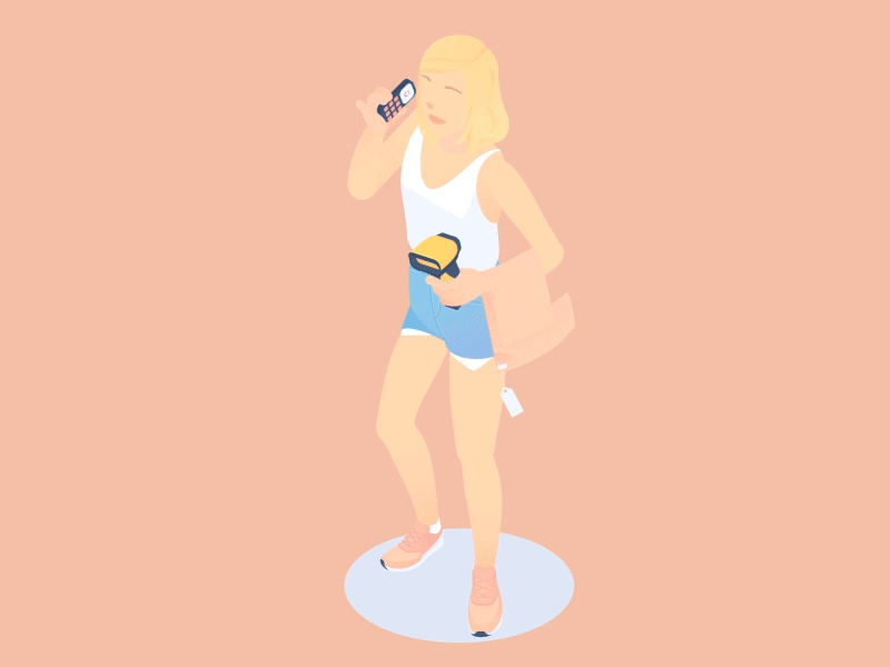 After-sales service 2d 3d animation fashion flat funny icon illustration illustrator isometric motion pastel