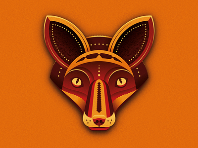 Fox autumn colour fox geometric illustration illustrator photoshop vector