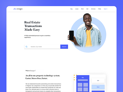 R - Real Estate Landing Page design fintech interaction design product design real estate user experience userinterface