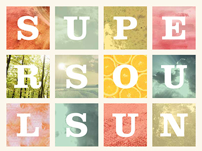Super Soul Sunday branding grid photography slab serif summer typography