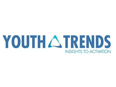Youth Trends logo mark triangle typography