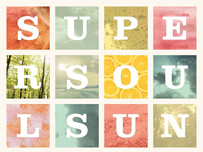 Super Soul Sunday booklet branding identity religious typography