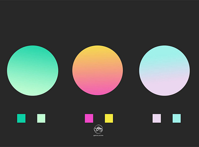 Gradients design illustration ui التصميم