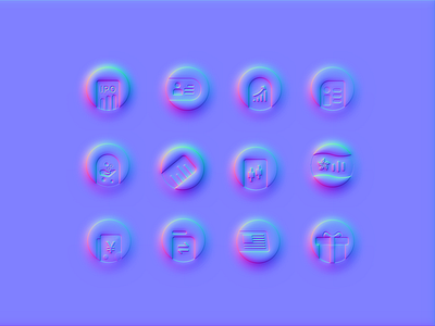 Financial icons design icon ui