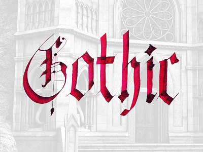 Gothic blackletter calligraphy gothic hand lettered hand lettering ink lettering pen script type typo typography