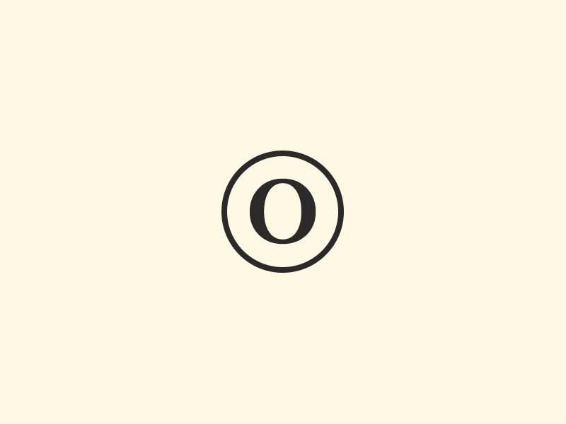 Oddball Lettermark brown letter lettermark logo mark minimal serif type typography white wordmark yellow