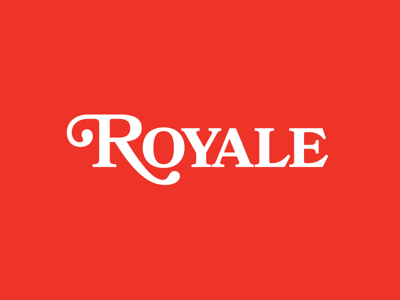 (gif) Royale Co. agency blue boutique logo red type typography usa white