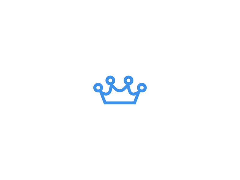 Loading... (gif) animation blue crown gif loading logo minimal royale