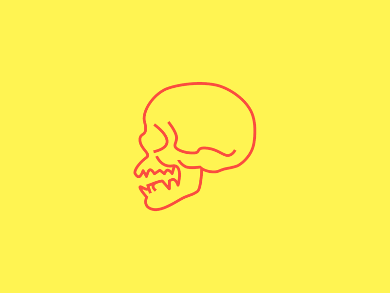 Electric (gif) animated gif illustration skull vector xray