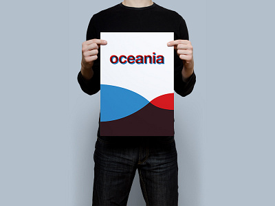 Oceania Poster poster print type typo typography