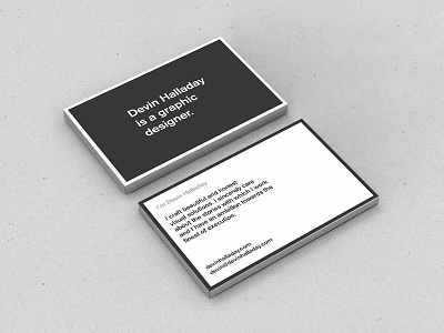 New Card business card card minimal print type typo typography