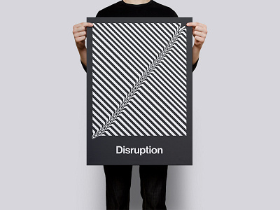 Disruption Poster disruption editorial helvetica minimal poster print swiss