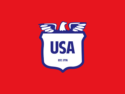 USA Badge america badge eagle illustration logo usa