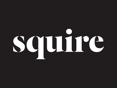 Squire Logotype logo logotype squire type typography