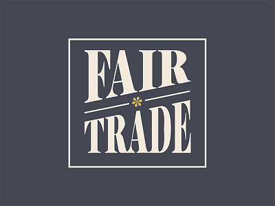 Fair Trade custom type experiment font sign signage type typography vintage