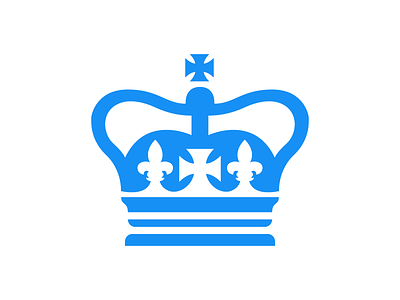 The New Order blue branding crown identity logo mark ministry of print royal
