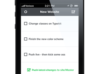 To-Do List iOS App app check check mark checkmark emerald flat ios minimal proxima nova slate to do to do list todo todo list