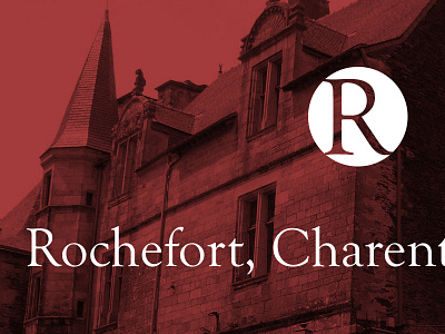 Rochefort branding france red red and white rochefort serif tyopgraphy type typo