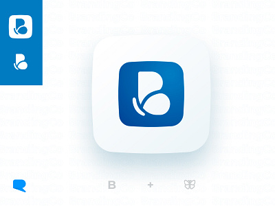 B Icon icon ilustrator logo