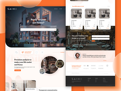 Saih.co page figma ux ui web design