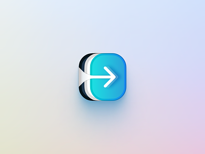 App Icon Concept — FDM (Free Download Manager) app icon black blue concept ios icon macos redesign reface update