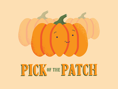 Pick of the Patch fall flat halloween illustrator orange patch pick pumpkin pumpkins spooky warmup weekly weeklywarmup