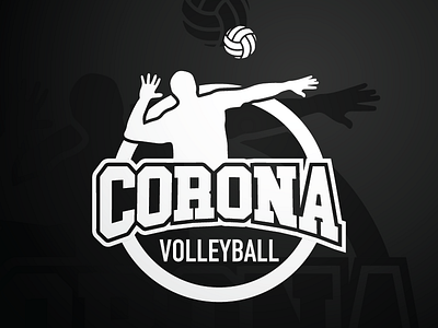 Corona Volleyball Car Sticker athletic aztec boys car circle corona high school spike sport sticker volleyball