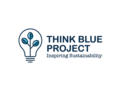 Think Blue Project apple blue consulting environment inspiring leaf leaves lightbulb project sustainability think tree