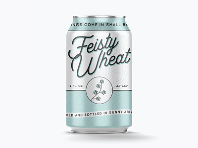 Feisty Wheat arizona batch beer can feisty mockup small wheat