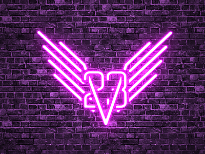 23 Valkyries Neon Sign 23 23 valkyries band neon neon sign photoshop purple valkyrie wings