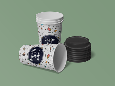 Paper coffee cup mockup coffee cup coffee cup mockup concept elegant minimalist mockup realistic mocup simple