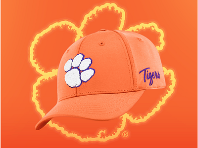 2018 Football Matchup Graphics clemson college football graphic design hats headwear social media tigers