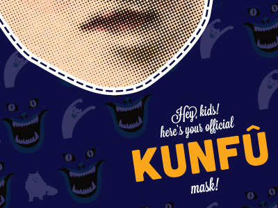 MiDNiTES FOR MANiACS - Kunfu Mask film hausu house kunfu mask movies poster print