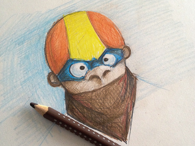 Robbing Rob drawing pencil sketch