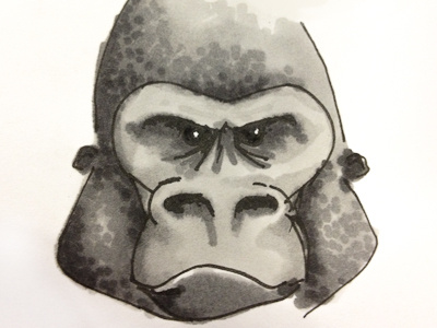 Gorilla and malice drawing gorilla malice sketch
