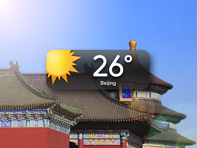 weather widget - sunny