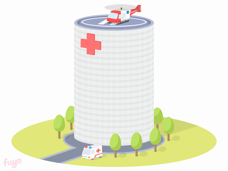 Hospital Gif ambulance building clinic gif helicopter hospital tarmac tree