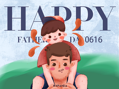 Happy Father’s Day illustration happy fathers day
